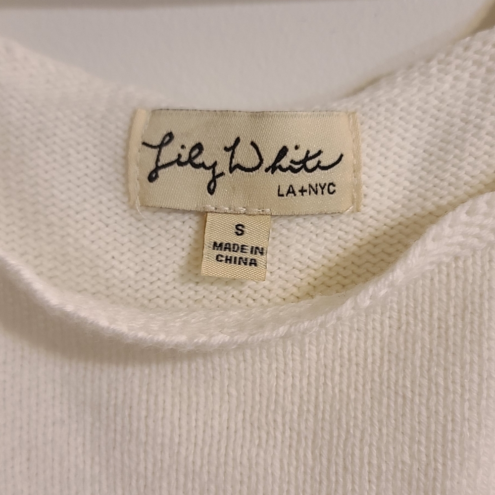 Lily White Cream Knit Top - Picture 2 of 6